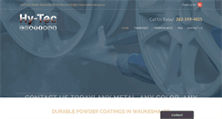Desktop Screenshot of hy-tecpowdercoating.com