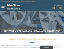 Tablet Screenshot of hy-tecpowdercoating.com